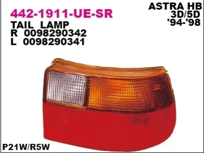 Задний фонарь DEPO 442-1911L-UE-SR