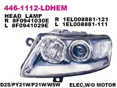 Основная фара DEPO 446-1112R-LDHEM