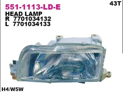 Основная фара DEPO 551-1113L-LD-E