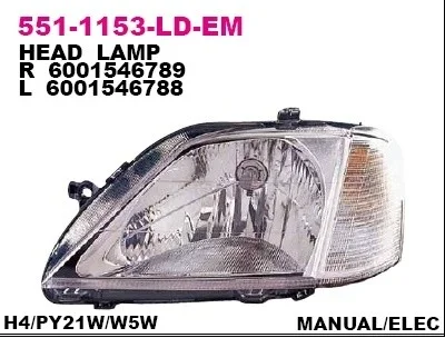 551-1153L-LD-EM DEPO Основная фара