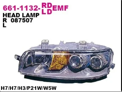Основная фара DEPO 661-1132R-LDEMF