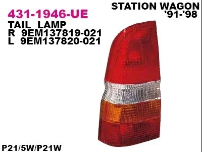 Задний фонарь DEPO 431-1946L-UE