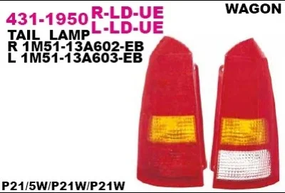 Задний фонарь DEPO 431-1950L-LD-UE