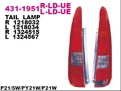 Задний фонарь DEPO 431-1951R-LD-UE