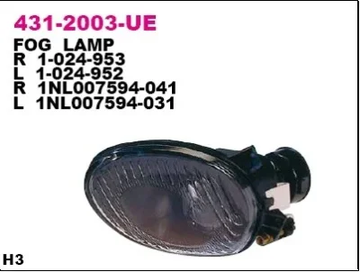 Противотуманная фара DEPO 431-2003L-UE