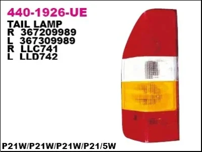 Задний фонарь DEPO 440-1926L-UE