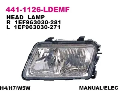 Основная фара DEPO 441-1126R-LDEMF