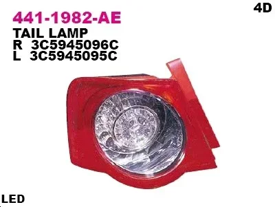 Задний фонарь DEPO 441-1982R-AE