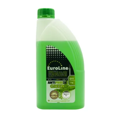 Антифриз 1кг - готовый зеленый, GREEN G11 EUROLINE AF GREEN 1 EUROLINE