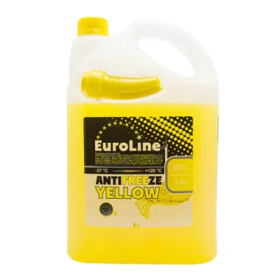 Антифриз 5кг - готовый желтый, YELLOW G11 EUROLINE AF YELLOW 5 EUROLINE
