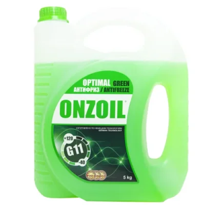 Антифриз 5кг - готовый зеленый, GREEN Optimal G11 ONZOIL AF GREEN 5 ONZOIL