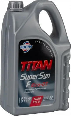 Моторное масло 5W30 синтетическое Titan Supersyn F Eco-DT 5 л FUCHS 601411618
