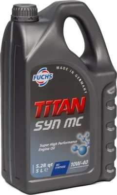 Моторное масло 10W40 полусинтетическое Titan Syn MC 5 л FUCHS 601411717