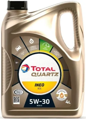 Моторное масло 5W30 синтетическое Quartz Ineo ECS 4 л TOTAL 213685