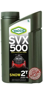 Масло моторное полусинтетическое 1 л - API TC , ISO-L-EGD JASO FD YACCO YACCO SVX 500 SNOW 2T/1