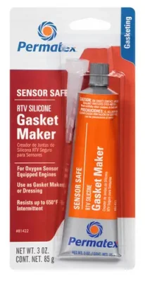 Герметик Безопасный для датчиков высокотемпературный герметик оранжевый Sensor-Safe High-Temp RTV Silicone Gasket, 85гр (блистер) PERMATEX 81422