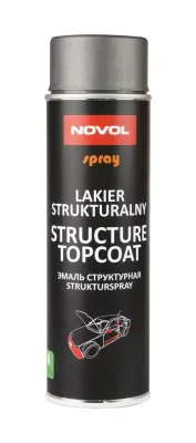 STRUCTURE TOPCOAT SPRAY лак структурный черный 500 мл NOVOL 34502