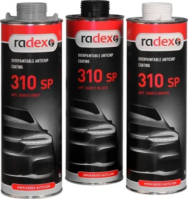 Антигравий 1л - черный окрашиваемый на основе каучука и смол RADEX RAD260011