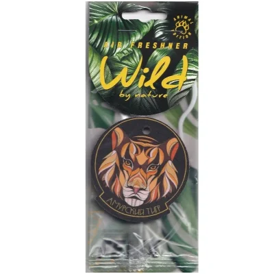 Ароматизатор подвесной бумажный WILD BY NATURE Африканский лев-мужской парфюм Paco Rabanne FELIX 411040170