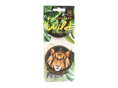 Ароматизатор подвесной бумажный WILD BY NATURE Амурский тигр-мужской парфюм Lacoste Essential FELIX 411040172
