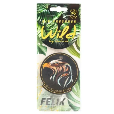 Ароматизатор подвесной бумажный WILD BY NATURE Белоплечий орлан-мужской парфюм Paco Rabanne FELIX 411040175