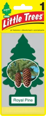 Ароматизатор подвесной картон ёлочка "Королевская сосна" (Royal Pine) LITTLE TREES U1P-10101-RUSS