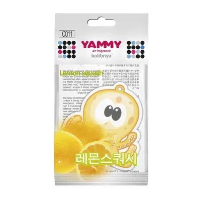 Ароматизатор подвес., картон с пропиткой Осьминог аромат 'Lemon Squash', Корея YAMMY C011