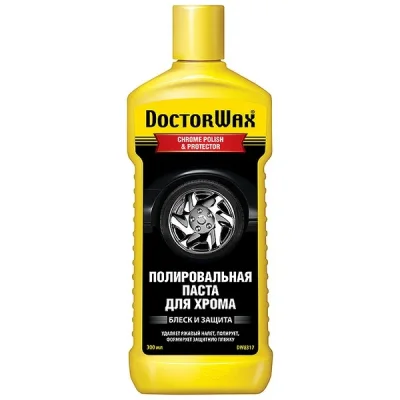 Полировальная паста для хрома, New (300ml) DOCTOR WAX DW8317