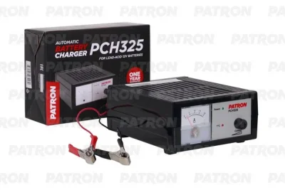 Устройство зарядное для АКБ импульсное 12V, плавная регулировка тока - 0.8 - 18 А, 0.95 кг, амперметр, 210 х 155 х 85 мм PATRON PCH325