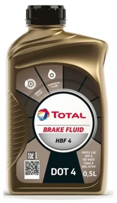 Жидкость тормозная HBF 4, 0,5L TOTAL 213824