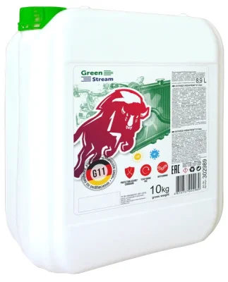 Антифриз 10 кг, G11 готовый зеленый GREENSTREAM 302989