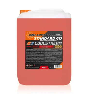 Антифриз Standard 40 красный 20 кг COOLSTREAM CS010204RD