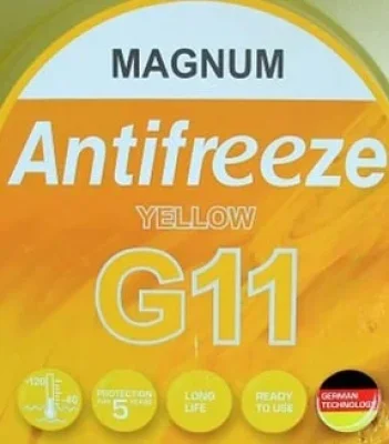 Антифриз готовый к применению G11 YELLOW, 0.9 л (желтый) MAGNUM G11Y/1