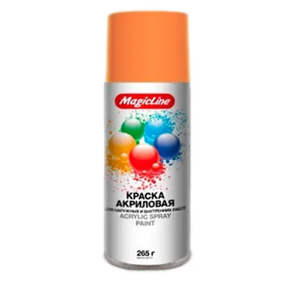 Краска Желто-оранжевая (265г\450мл) MAGICLINE 210