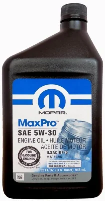 Масло моторное синтетическое 946мл - 5W30 MaxPro (GF-6A, API-SP, MS-6395) CHRYSLER 68518204AA