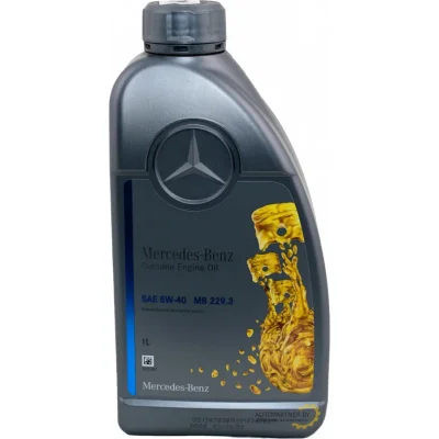 Синтетическое моторное масло Mercedes MB 229.3, вязкость 5W40, 1 литр NM MERCEDES A000989200711FAER