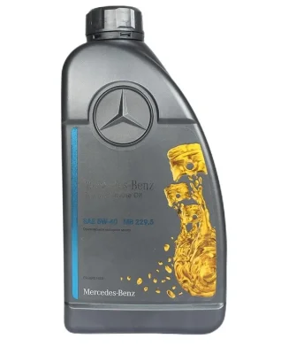 Синтетическое моторное масло Mercedes MB 229.5, NM, вязкость 5W40, 1 литр MERCEDES A000989210711FAER