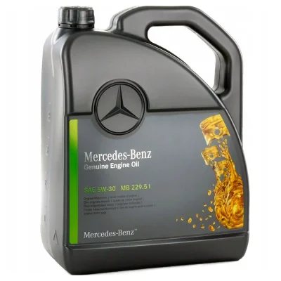 Синтетическое моторное масло Mercedes MB 229.51, вязкость 5W30, 5 литров NM MERCEDES A000989220713FBDR