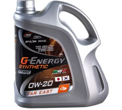 G-Energy Synthetic Far East 0W-20 4 л масло моторное GENERGY 253142536