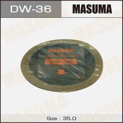 К-кт заплаток кордовых для ремонта шин 5шт. 1 слой корда, d35mm MASUMA DW-36