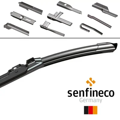 Щетка стеклоочистителя бескаркасная Flat Multi Wiper Blade 16 (400 мм) SENFINECO 3970