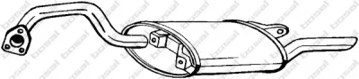 177-157 BOSAL Глушитель выхлопных газов средний/конечный/задняя банка