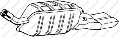 185-261 BOSAL Глушитель выхлопных газов средний/конечный/задняя банка