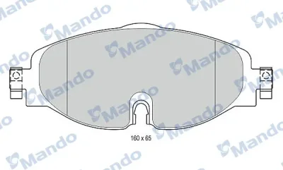 Комплект тормозных колодок, дисковый тормоз MANDO MBF015281