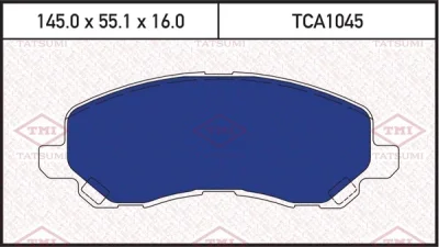 Колодки тормозные дисковые TATSUMI TCA1045