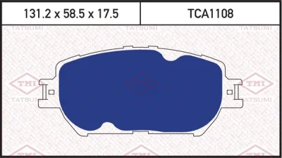 Колодки тормозные дисковые TATSUMI TCA1108