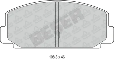 Колодки тормозные дисковые BESER 3601