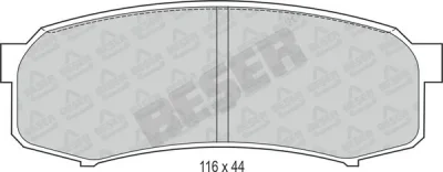 Колодки тормозные дисковые BESER 3693