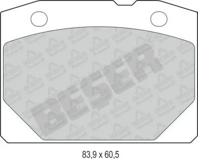 Колодки тормозные дисковые BESER 3393