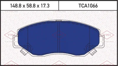 Колодки тормозные дисковые TATSUMI TCA1066